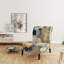 Fauteuil de chambre contemporain tapissier Pastel