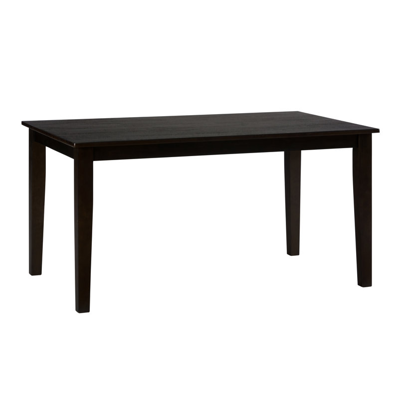 Iyad Solid Wood Dining Table, Espresso, 36”H x 54”L x 32”W