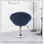 Fauteuil d'appoint pivotant en velours capitonné-108814538