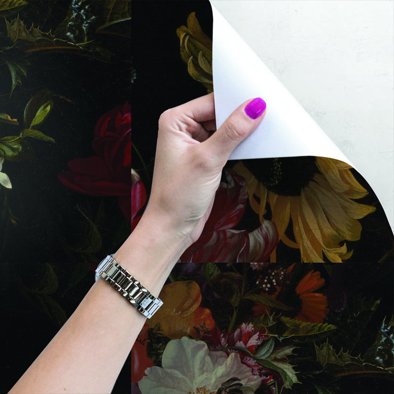 Bruun 2.5m x 2.5m Matte Peel & Stick Mural, 208 x 146cm