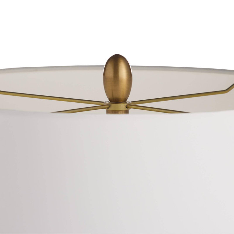 Scylla Table Lamp, Silver Luster