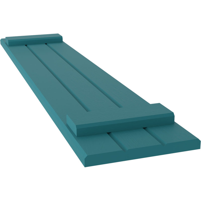 Volets de planche-n-lattes (par paire) Americraft (2 lattes), Antigua, 10 1/2", 61"