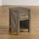 1-Drawer Nightstand with Storage Shelf