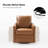 Alfonso Faux Leather Swivel Accent Chair with Removable Cushion-779938159