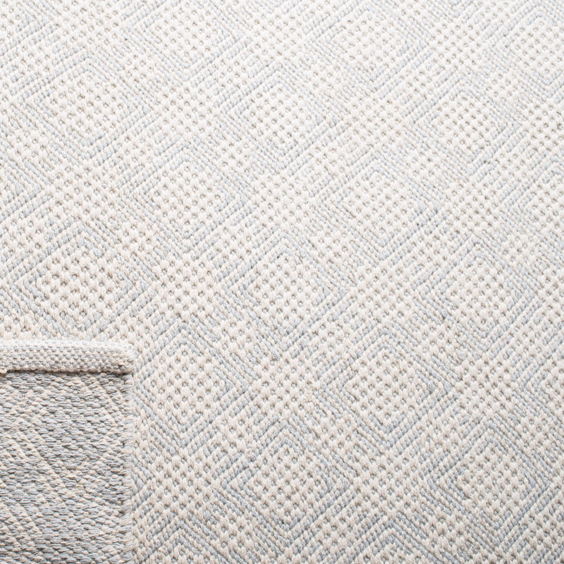 Loganville Hand Woven Cotton Geometric Rug, Rectangle 8' x 10'