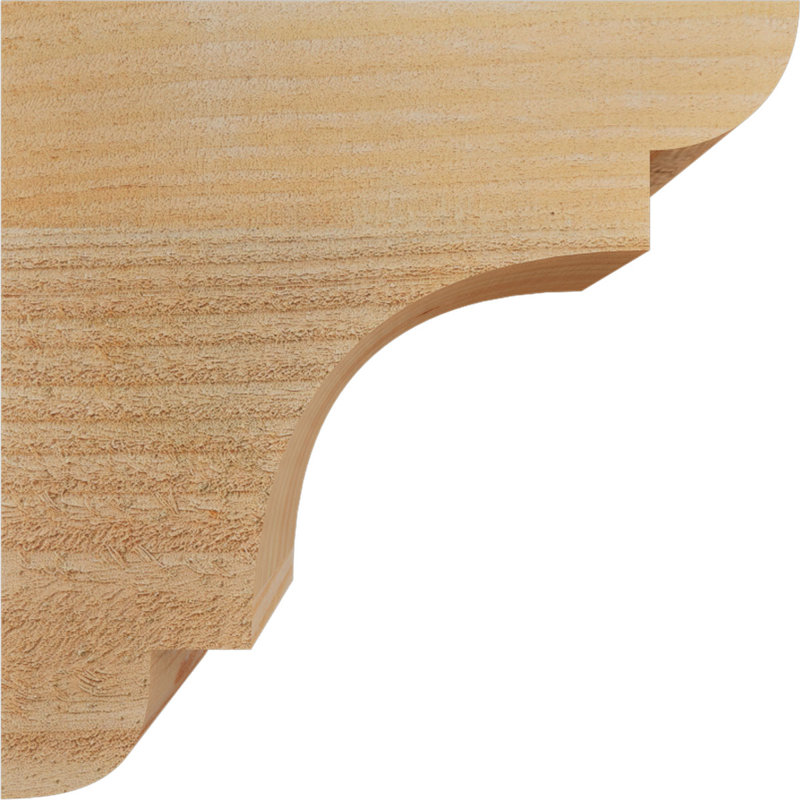 New Brighton Corbel, 10" H x 4" W x 10" D, Douglas Fir, Rough Sawn