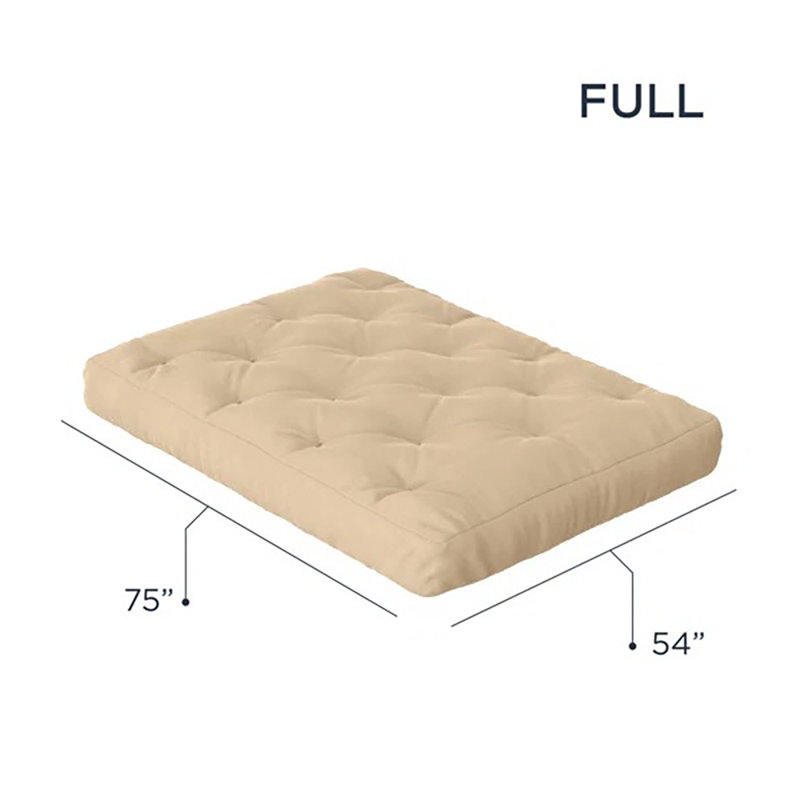 Matelas en mousse viscoélastique Hooppole Premium - Certifié CertiPUR-US, sans cadre, 10', Double, Ivoire