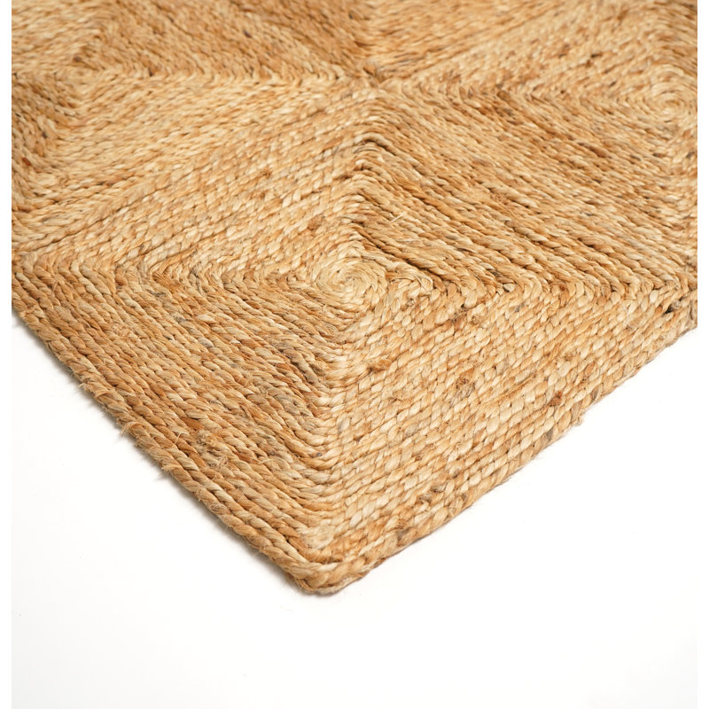 Ivy Bronx Carey Tactile Coiled Jute Hand Woven Area Rug - Striking ...