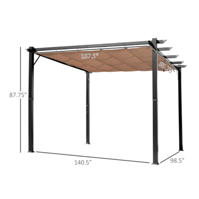 Pergola moderne en aluminium avec auvent réglable
