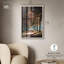 Décoration murale rétro Golden Path I Shadowbox par Art Remedy, cadre blond, 24 x 36-234154978-234154983