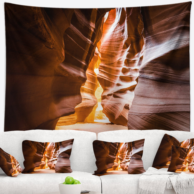 Tapisserie «Landscape Antelope Canyon in Sunshine», H 50 po x l 60 po