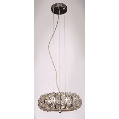 Luminaire suspendu géométrique 4 lumières unique Kaitlynn