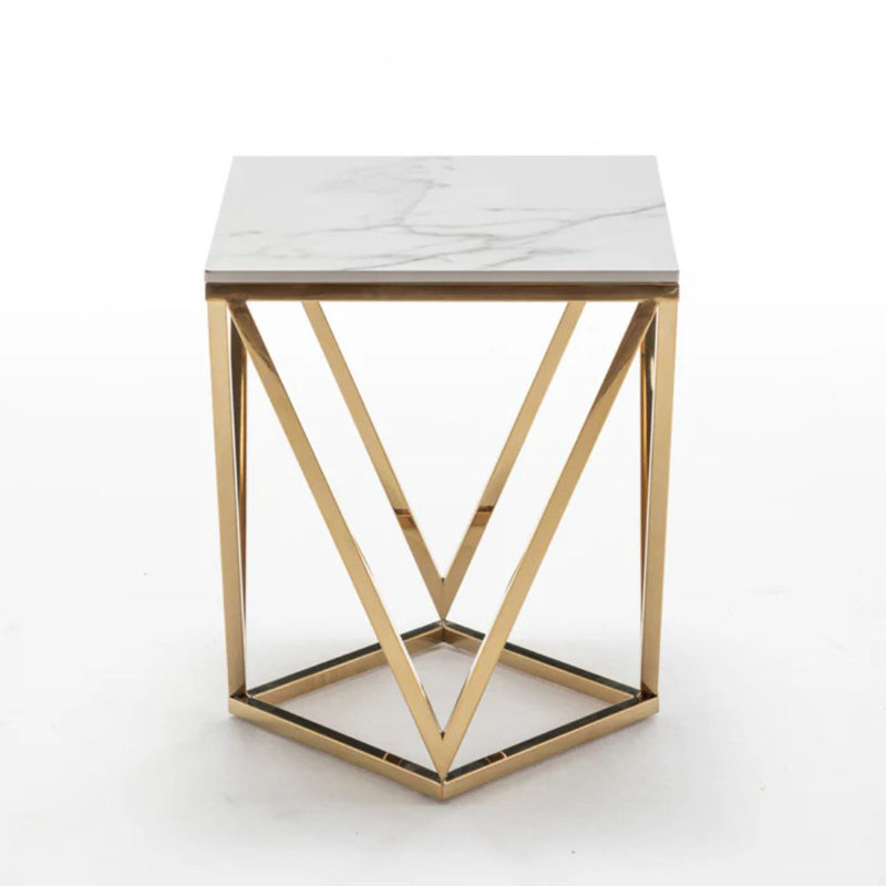 Table d'appoint Sunday, Doré