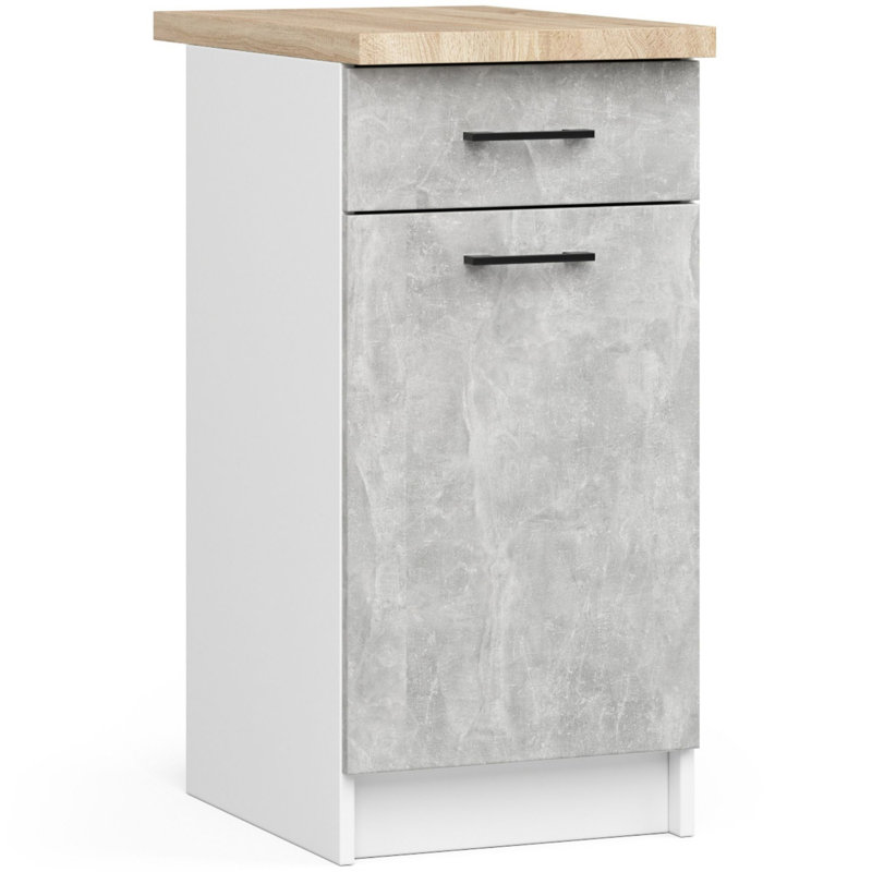 Oliwia kitchen base cabinet, 85cm H x 40cm W x 46cm D