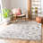 Triplett Fringe Shag Cream/Grey Area Rug-349872029