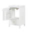 Meuble-lavabo de 20 po avec lavabo, armoire de salle de bain avec porte à fermeture douce, support de rangement et tiroir