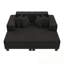 Chaise longue rembourrée avec 4 coussins-2095375247