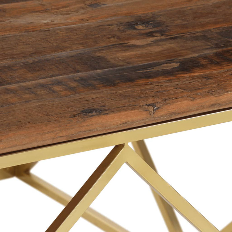 Allegro Four Leg Coffee Table, Gold