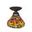 8" Wide Poinsettia Flushmount