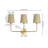 Lila Traditional Coastal Scalloped Fabric Shade/Metal LED Vanity Light-690237309