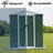 8X6 Feet Outdoor Storage Garden Shed Apex Roof With Aluminum Alloy Frame And Sliding Door-123283127-123283132