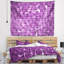 Tapisserie abstrait mauve aquarelle de motif fractal-28495552