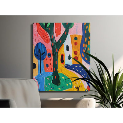 Deeko Wrapped Canvas Print