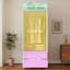 Armoire penderie 74,8 ", armoire en bois avec 2 portes, 2 tiroirs et tringle