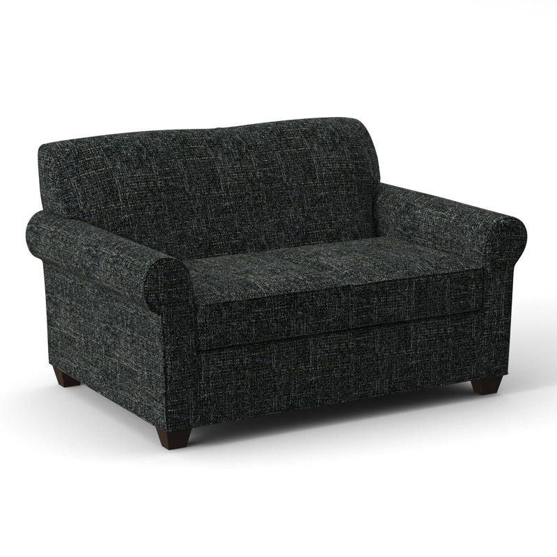 Finn 59" Rolled Arm Loveseat, Connelly Crow, Cafelle