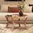 Stylish Coffee Table, Atlantic Pine, 31.5 in Diameter x 18.1 in Height | 100% Solid Pine Wood, Sturdy 16.5 in Legs | Modern Design, Perfect for Living Room & Entertaining, Durable & Elegant Addition