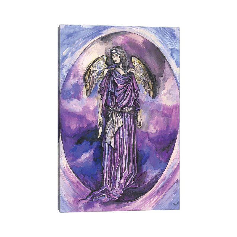 The Seven Archangels - Archangel Zedkiel by Fanitsa Petrou - Wrapped Canvas Gallery-Wrapped Canvas Giclée