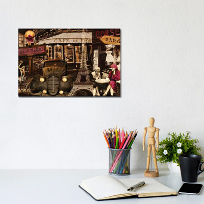 Streets Of Paris I by Color Bakery - Wrapped Canvas Print