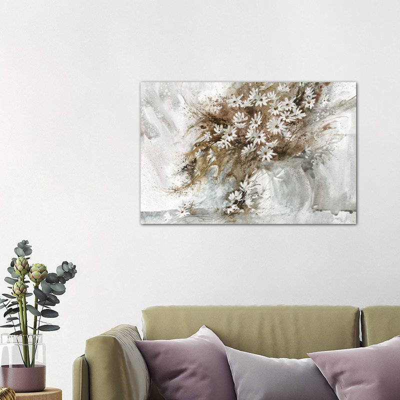 Daisy Arrangement 1 Piece Wrapped Canvas Painting, 101.6 cm H x 66.04 cm W x 3.175 cm D