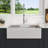 30" L x 20" W White Farmhouse/Apron Front Kitchen Sink Ledge Workstation Reversible Ceramic Fireclay Farmer Kitchen Sinks