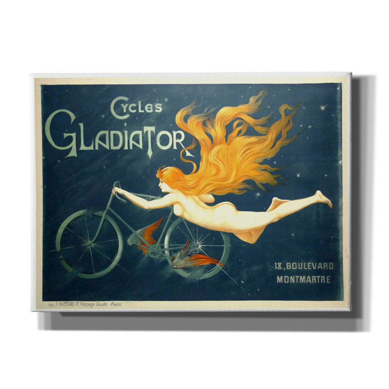 "Gladiator" par Vintage Posters, H 40 po x l 54 po x P 1,5 po
