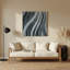 Art mural en métal gris diagonal-314291599