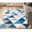 Rivka Modern Blue/Grey/Cream Geometric Rug-19791383