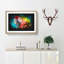 Rainbow Macaw Parrot - Picture Frame Graphic Art-56875955-56875952