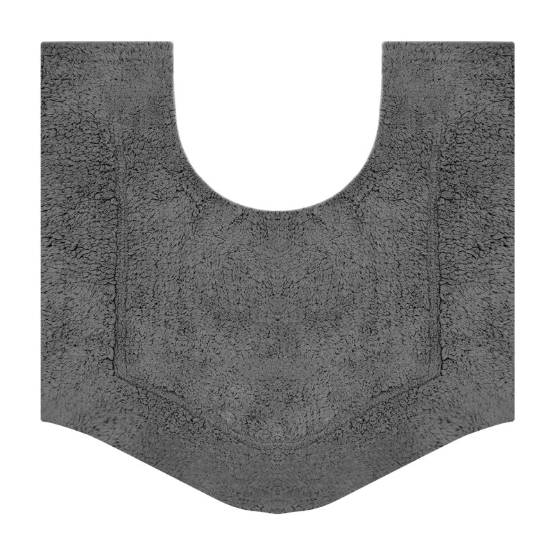 Morissette 100% Cotton Contour Mat 20"x20", Gray