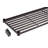 TRINITY Dark Bronze 3-Tier Decorative Steel Slat Shelving Unit (36 in. W x 35 in. H x 14 in. D)