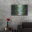 Art mural en métal Sunlit Forest Blue C 'par Julia Purinton-879515297