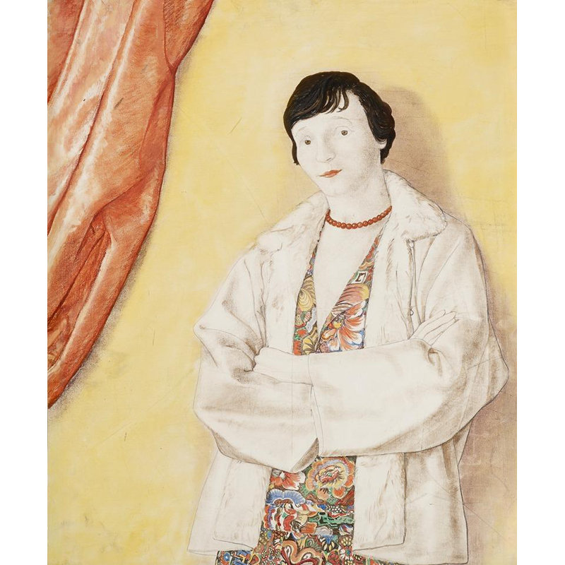 "Mme. Louise Boulanger" par Durr Friedley - Art sur toile tendue avec châssis, H 18 po x l 14 po