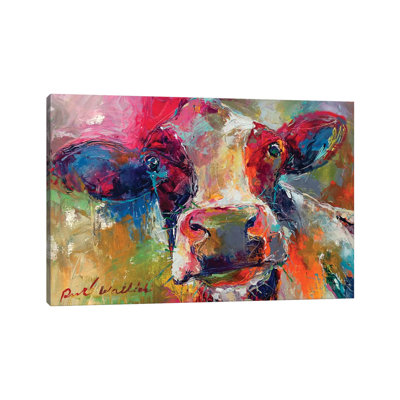 Art Cow 1 Piece Wrapped Canvas Painting