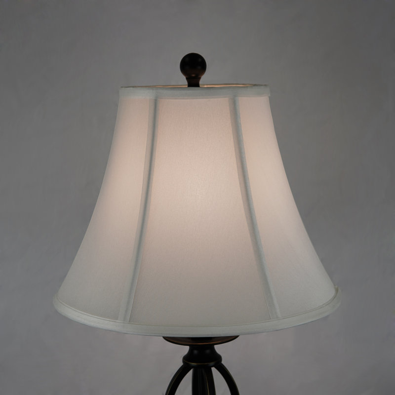 10'' H Silk Bell Lamp Shade, White