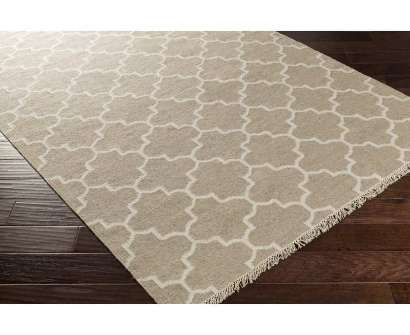 Tapis gris tissé à la main Palladio, Rectangle 3 pi 3 po x 5 pi 3 po