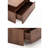 Modern Walnut Nightstand with Open Compartment and Drawer Storage