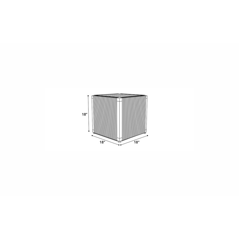 Fifer 18'' Tall Block End Table
