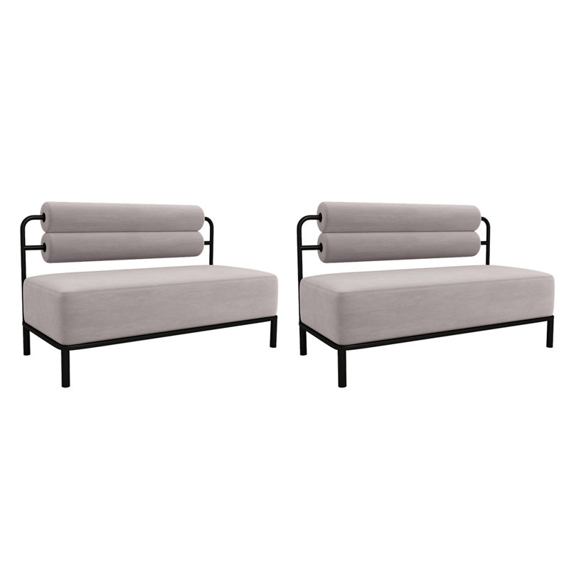 Banc rembourré en mélange de polyester