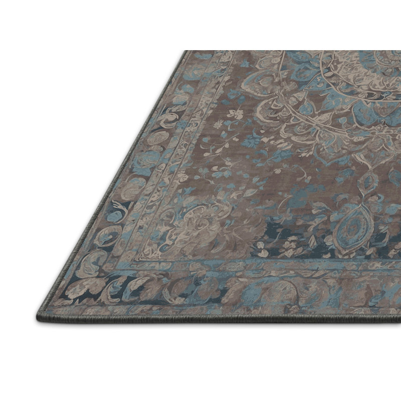 Tapis gris soyeux et moelleux, Tapis de couloir 2 pi x 4 pi