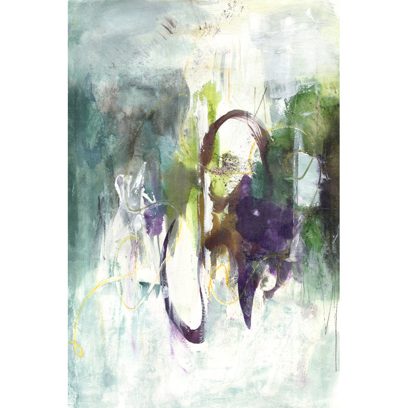 Moving on II by Joyce Combs - Painting, Wrapped Canvas, 46 cm H x 30 cm W